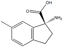 (1R)-1-AMINO-6-METHYLINDANECARBOXYLIC ACID Struktur