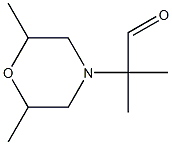 2-(2,6-DIMETHYLMORPHOLINO)-2-METHYLPROPANAL Struktur