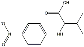 3-METHYL-2-[(4-NITROPHENYL)AMINO]BUTANOIC ACID Struktur