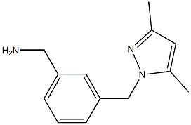 3-(3,5-DIMETHYL-PYRAZOL-1-YLMETHYL)-BENZYLAMINE Struktur