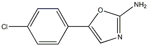 5-(4-CHLORO-PHENYL)-OXAZOL-2-YLAMINE Struktur