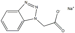 SODIUM 1H-1,2,3-BENZOTRIAZOL-1-YLACETATE Struktur