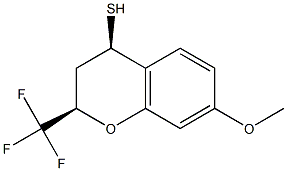 CIS-7-METHOXY-2-TRIFLUOROMETHYL-2H-CHROMANE-4-THIOL Struktur