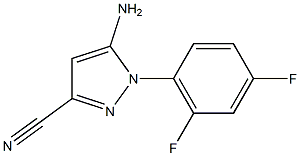 5-AMINO-1-(4,6-DIFLUOROPHENYL)-1H-PYRAZOLE-3-CARBONITRILE Struktur