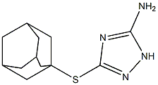 3-(1-ADAMANTYLTHIO)-1H-1,2,4-TRIAZOL-5-AMINE Struktur