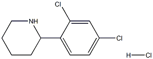 2-(2,4-DICHLOROPHENYL)PIPERIDINE HYDROCHLORIDE Struktur