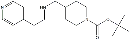 1-BOC-4-([(PYRIDIN-4-YLETHYL)-AMINO]-METHYL)-PIPERIDINE Struktur