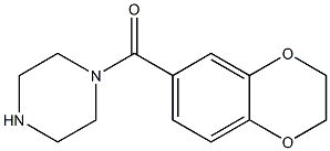 1-(2,3-DIHYDRO-1,4-BENZODIOXIN-6-YLCARBONYL)PIPERAZINE Struktur