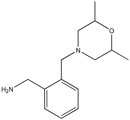 1-(2-[(2,6-DIMETHYLMORPHOLIN-4-YL)METHYL]PHENYL)METHANAMINE Struktur