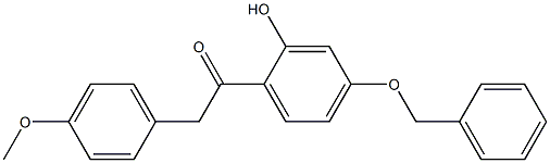 1-(4-(BENZYLOXY)-2-HYDROXYPHENYL)-2-(4-METHOXYPHENYL)ETHANONE Struktur