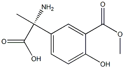 (2R)-2-AMINO-2-[4-HYDROXY-3-(METHOXYCARBONYL)PHENYL]PROPANOIC ACID Struktur