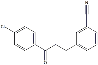 4'-CHLORO-3-(3-CYANOPHENYL)PROPIOPHENONE Struktur