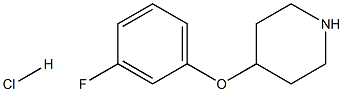 4-(3-FLUOROPHENOXY)PIPERIDINEHYDROCHLORIDE Struktur