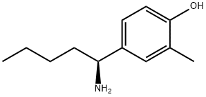 4-((1S)-1-AMINOPENTYL)-2-METHYLPHENOL Struktur