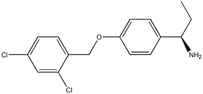 (1R)-1-(4-[(2,4-DICHLOROPHENYL)METHOXY]PHENYL)PROPYLAMINE Struktur