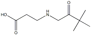 3-[(3,3-DIMETHYL-2-OXOBUTYL)AMINO]PROPANOIC ACID Struktur