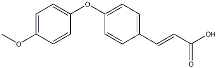 (E)-3-(4-(4-METHOXYPHENOXY)PHENYL)ACRYLIC ACID Struktur