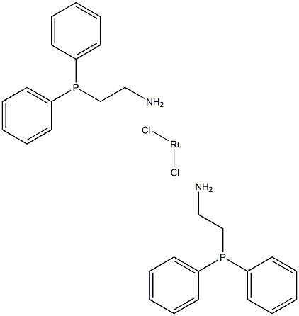 DICHLOROBIS(2-(DIPHENYLPHOSPHINO)ETHYLAMINE)RUTHENIUM(II) Struktur