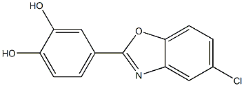 4-(5-CHLOROBENZO[D]OXAZOL-2-YL)BENZENE-1,2-DIOL Struktur