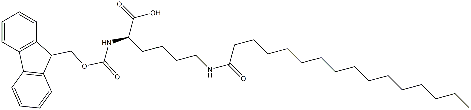 FMOC-D-LYS(PALM)-OH Struktur