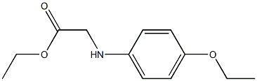 ETHYL [(4-ETHOXYPHENYL)AMINO]ACETATE Struktur