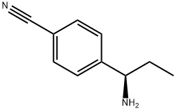 4-((1R)-1-AMINOPROPYL)BENZENECARBONITRILE Struktur