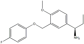 (1R)-1-(3-[(4-FLUOROPHENOXY)METHYL]-4-METHOXYPHENYL)PROPYLAMINE Struktur