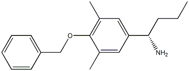 (1S)-1-[3,5-DIMETHYL-4-(PHENYLMETHOXY)PHENYL]BUTYLAMINE Struktur