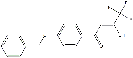 (2Z)-1-[4-(BENZYLOXY)PHENYL]-4,4,4-TRIFLUORO-3-HYDROXYBUT-2-EN-1-ONE Struktur