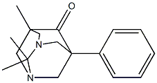 2,2,5-TRIMETHYL-7-PHENYL-1,3-DIAZATRICYCLO[3.3.1.1~3,7~]DECAN-6-ONE Struktur