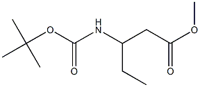 3-TERT-BUTOXYCARBONYLAMINO-PENTANOIC ACID METHYL ESTER Struktur