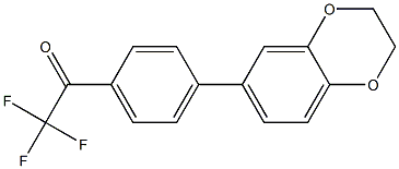 4'-[3,4-(ETHYLENEDIOXY)PHENYL]-2,2,2-TRIFLUOROACETOPHENONE Struktur