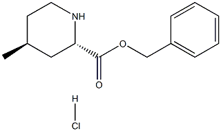 BENZYL (+/-)-TRANS-4-METHYL-PIPERIDINE-2-CARBOXYLATE HYDROCHLORIDE Struktur