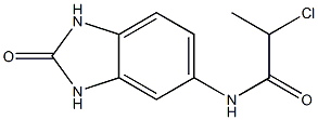 2-CHLORO-N-(2-OXO-2,3-DIHYDRO-1H-BENZIMIDAZOL-5-YL)PROPANAMIDE Struktur