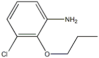 3-CHLORO-2-PROPOXY-PHENYLAMINE Struktur