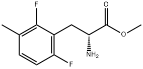 METHYL (2R)-2-AMINO-3-(2,6-DIFLUORO-3-METHYLPHENYL)PROPANOATE Struktur