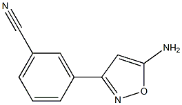 3-(5-AMINO-ISOXAZOL-3-YL)-BENZONITRILE Struktur