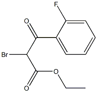 ETHYL 2-BROMO-3-(2-FLUOROPHENYL)-3-OXO-PROPANOATE Struktur