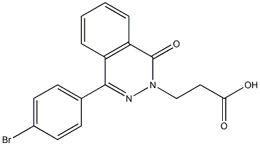 3-(4-(4-BROMOPHENYL)-1-OXOPHTHALAZIN-2(1H)-YL)PROPANOIC ACID Struktur