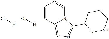 3-PIPERIDIN-3-YL[1,2,4]TRIAZOLO[4,3-A]PYRIDINE DIHYDROCHLORIDE Struktur