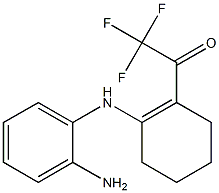 1-[N-(2-AMINOPHENYL)AMINO]-2-(TRIFLUOROACETYL)CYCLOHEXENE Struktur