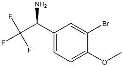 (1S)-1-(3-BROMO-4-METHOXYPHENYL)-2,2,2-TRIFLUOROETHYLAMINE Struktur