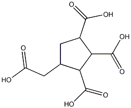 1,2,3-TRICARBOXY-4-CARBOXYMETHYLCYCLOPENTANE Struktur