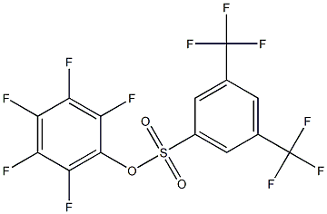 PENTAFLUOROPHENYL 3,5-BIS-TRIFLUOROMETHYL-BENZENESULFONATE Struktur