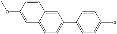 2-(4-CHLORO-PHENYL)-6-METHOXY-NAPHTHALENE Struktur