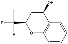 CIS-2-(TRIFLUOROMETHYL)CHROMANE-4-OL Struktur