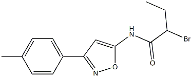 2-BROMO-N-(3-P-TOLYLISOXAZOL-5-YL)BUTANAMIDE Struktur