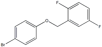 4-BROMOPHENYL-(2,5-DIFLUOROBENZYL)ETHER Struktur