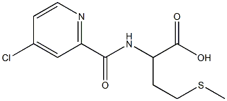 2-[[(4-CHLOROPYRIDIN-2-YL)CARBONYL]AMINO]-4-(METHYLTHIO)BUTANOIC ACID Struktur