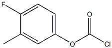 3-METHYL-4-FLUOROPHENYL CHLOROFORMATE Struktur